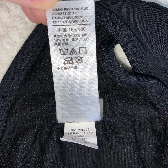 Old Navy Knotted-tie Swim Top Black Size Large - Picture 12 of 15